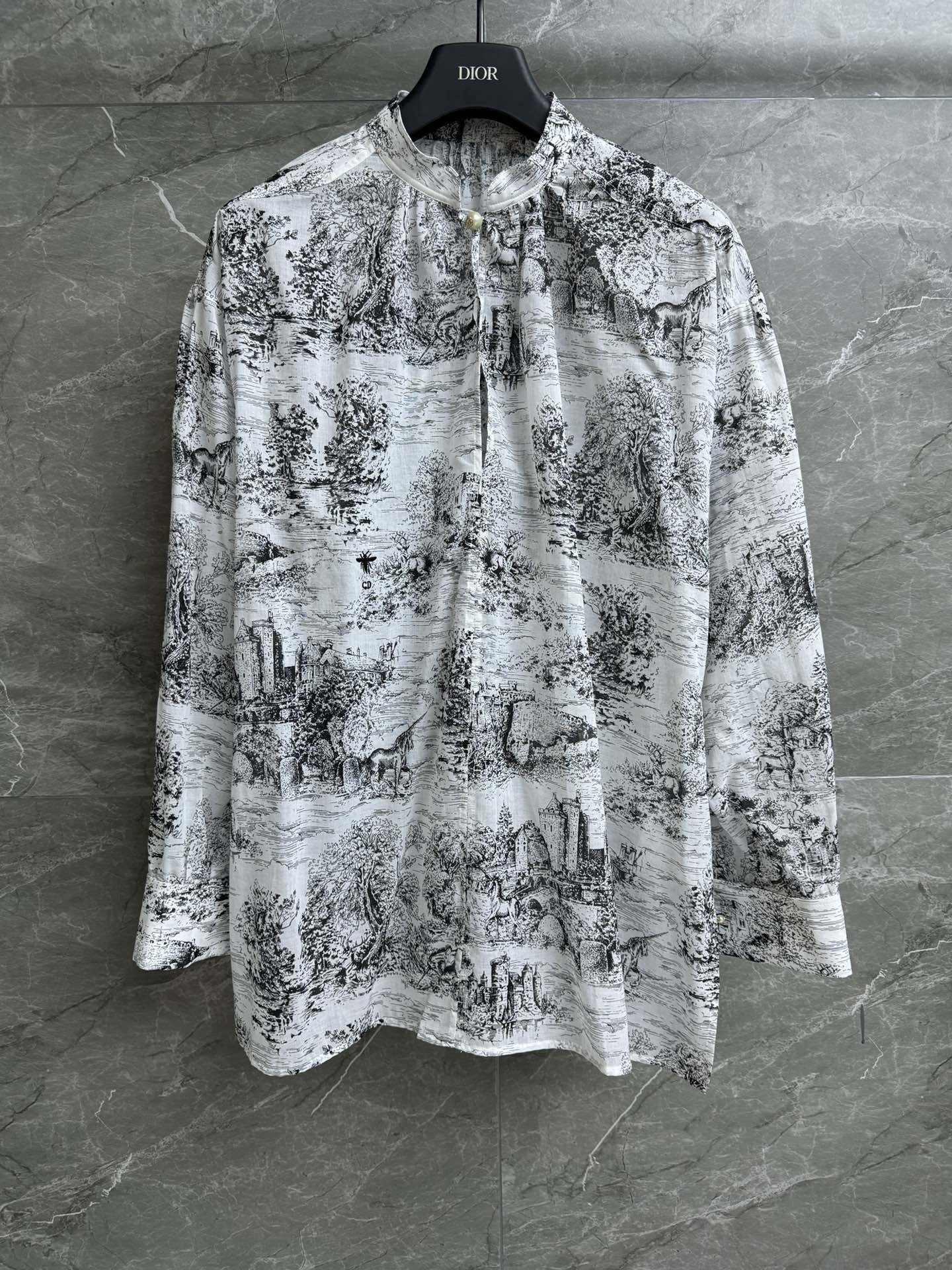 Buttoned all over printed shirt