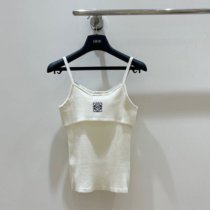 embroidered logo camisole