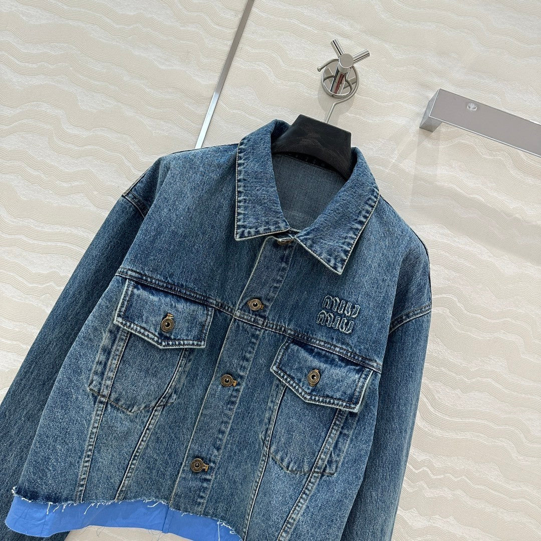 Intellectual preppy denim jacket