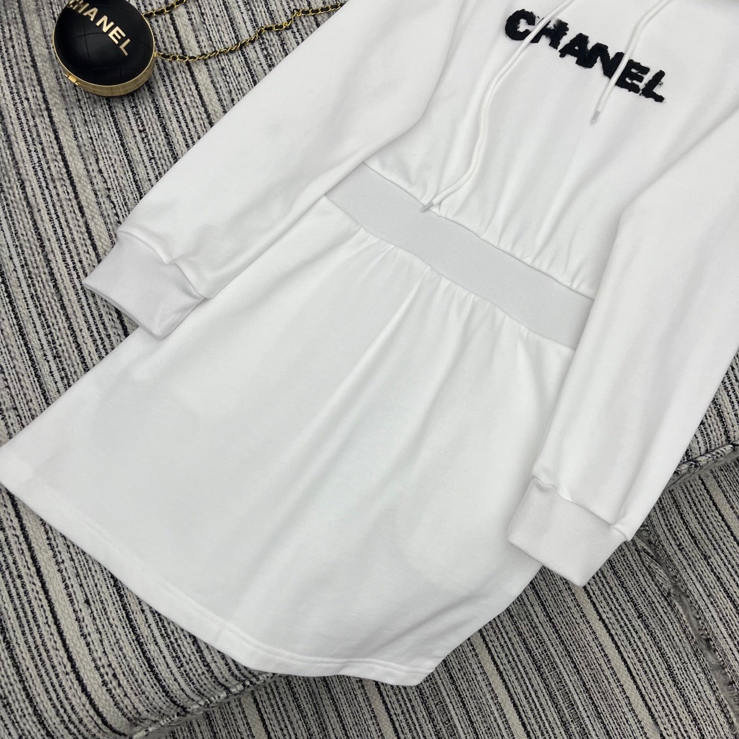 New Towel Embroidery Embroidered Letter Hooded Sweatshirt Dresses