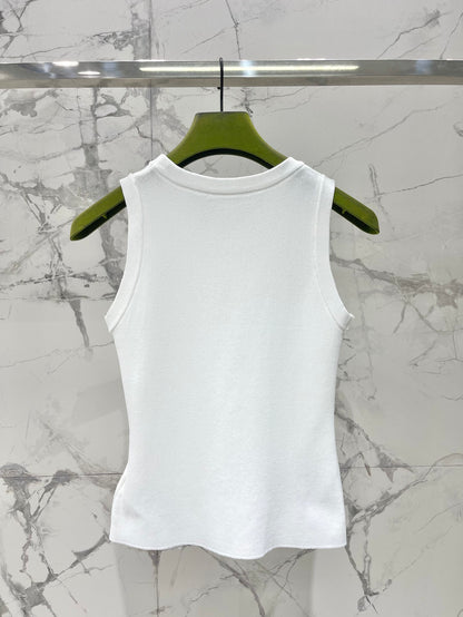 Spring and summer new round neck sleeveless undershirt