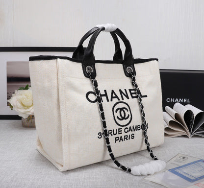 linen cotton denim shopping bag beach