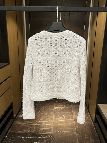 3D embossed knitted jacket