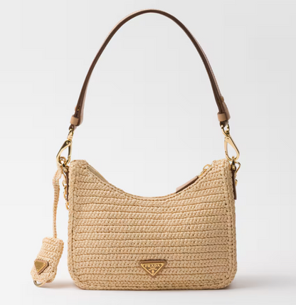 New Mini Wheat Woven Shoulder Bag（23×17×6.5cm）