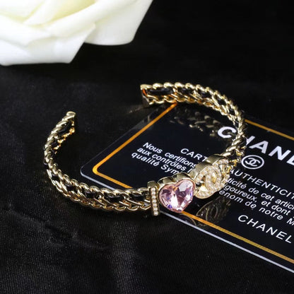 new semi-closed hollow diamond bracelet