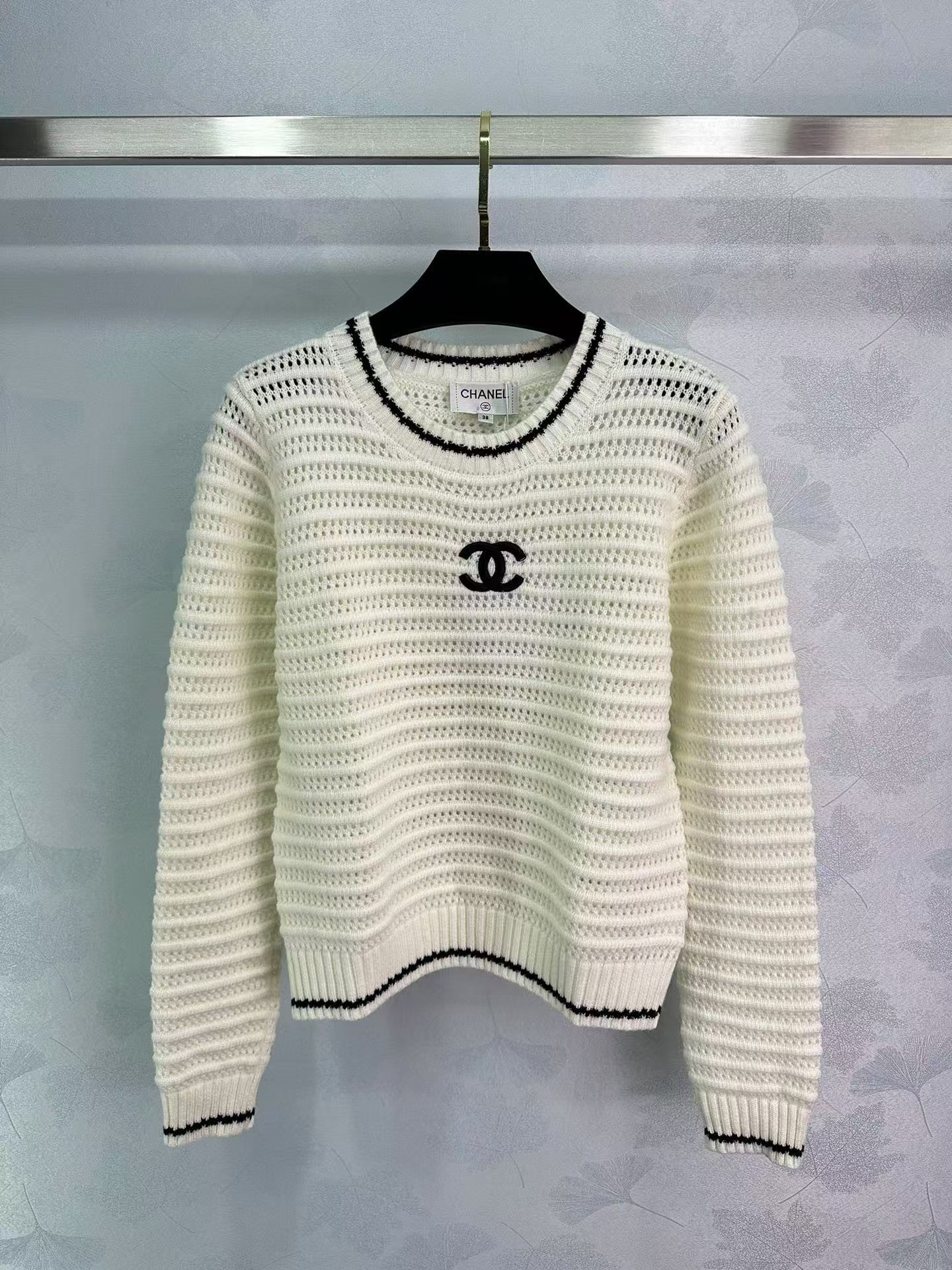 New Logo Knit Long Sleeve Sweater