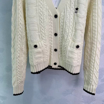 New Logo Chunky Knit Cardigan