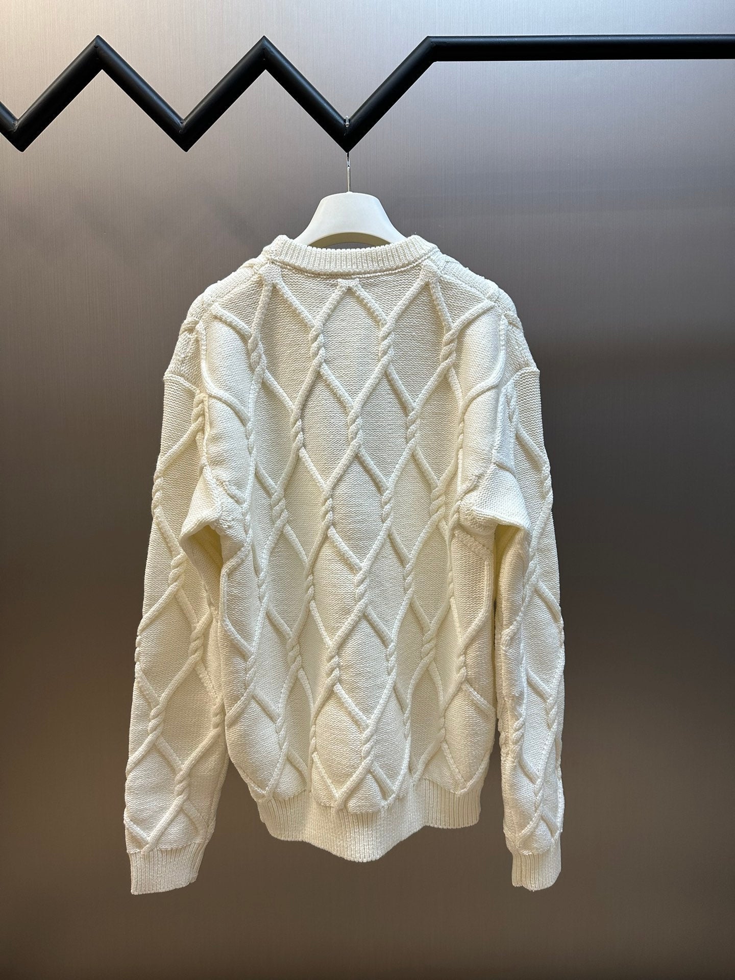 White Moonlight Pearl Embroidered Sweater