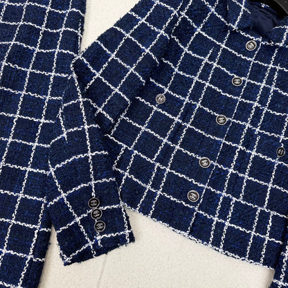 Blue woven suit