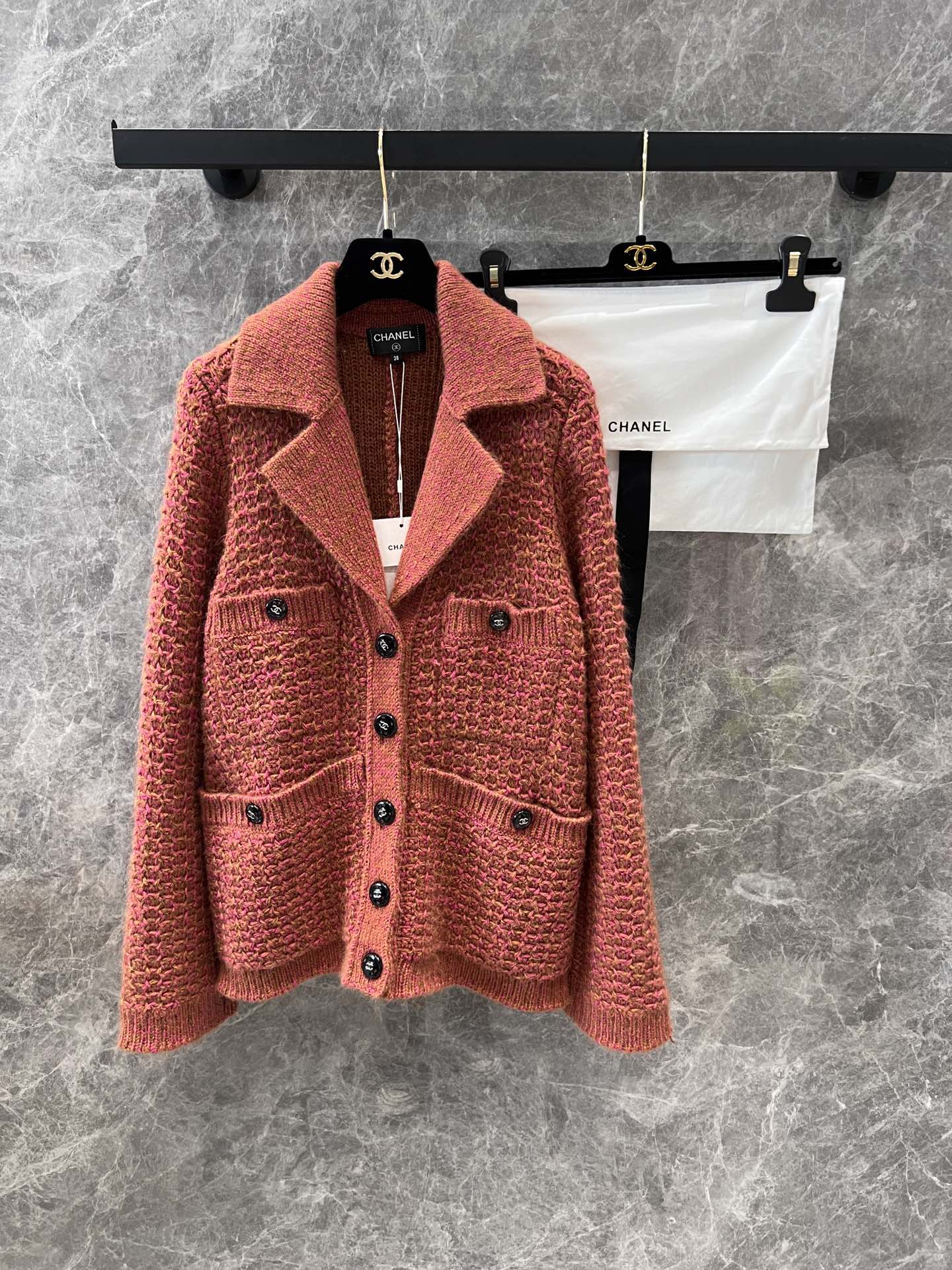 Duvier cashmere knitted jacket