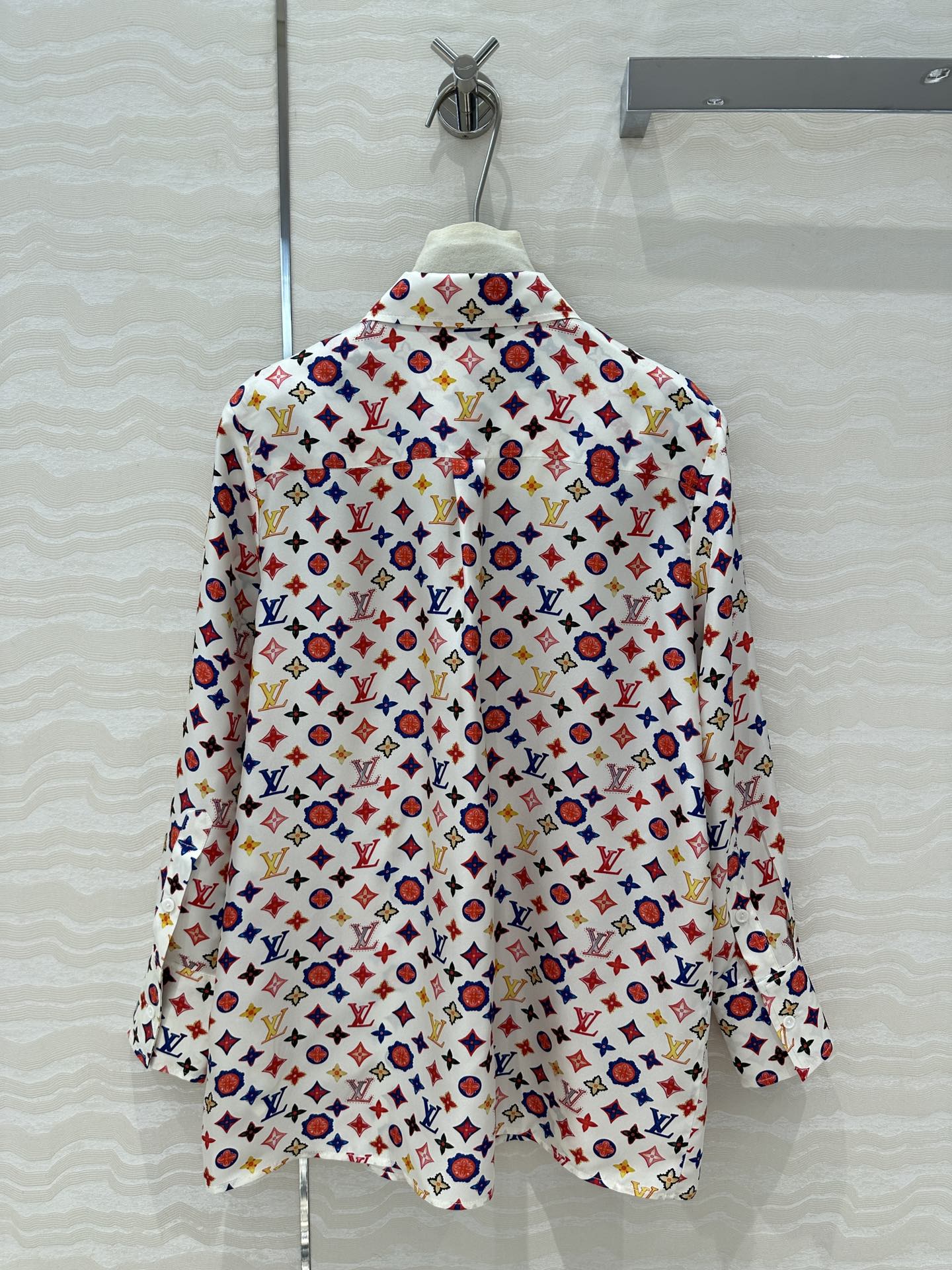 Printed silk shirt