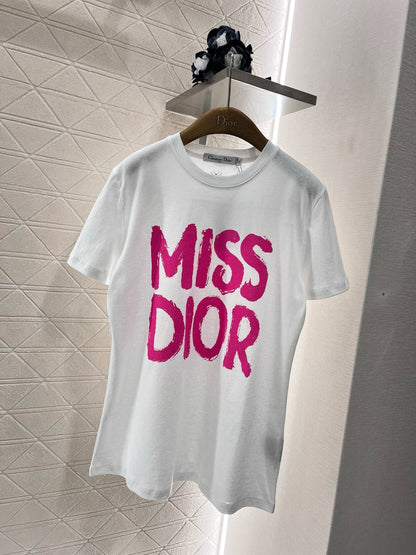 printed letter short sleeve t-shirt