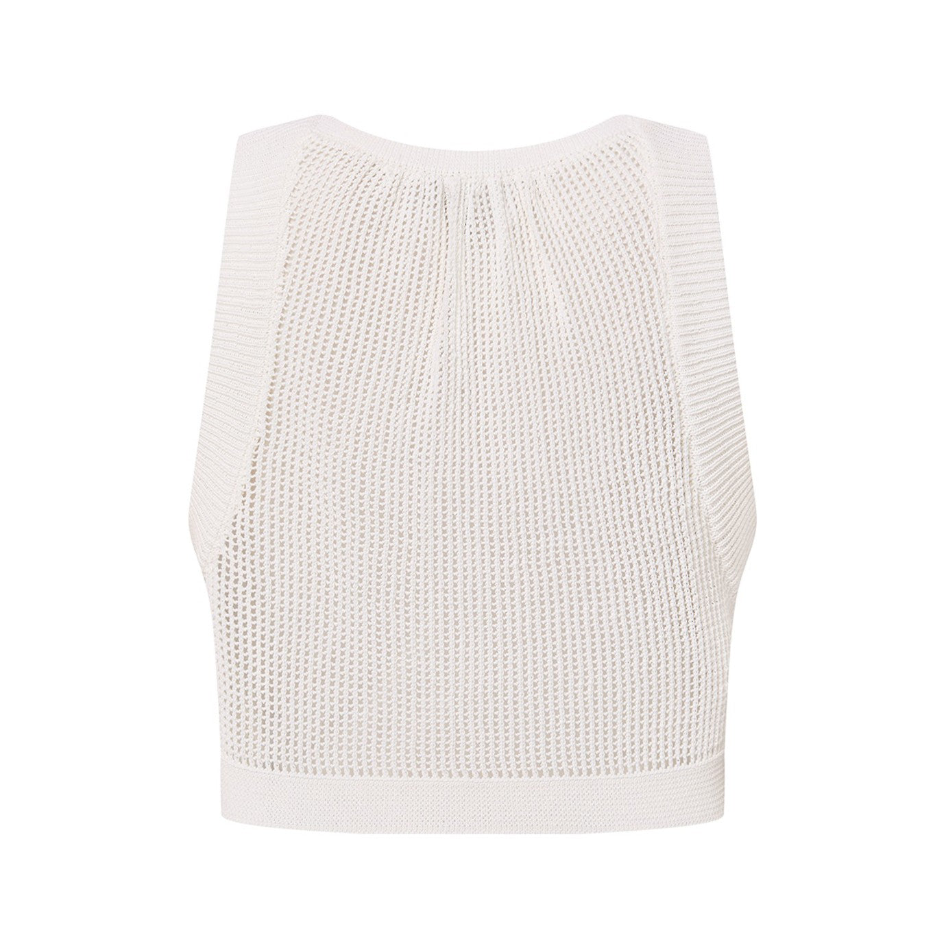 hollow knitted vest