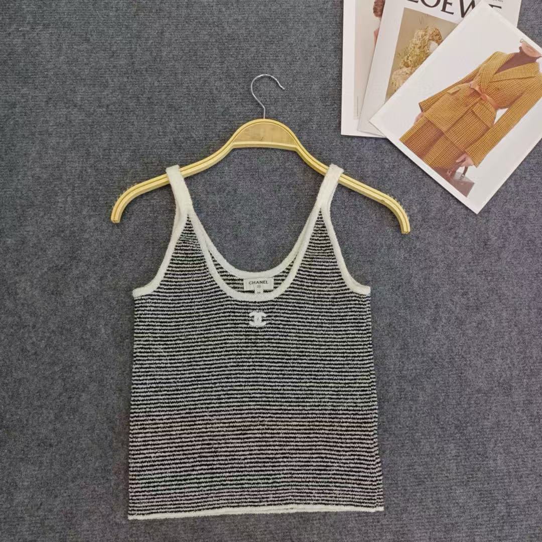 logo knitted camisole