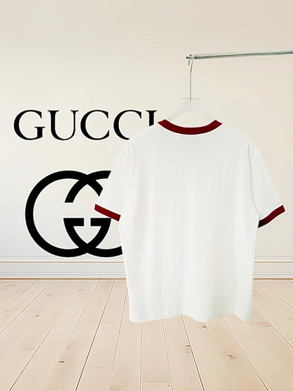 letter embroidered t-shirt