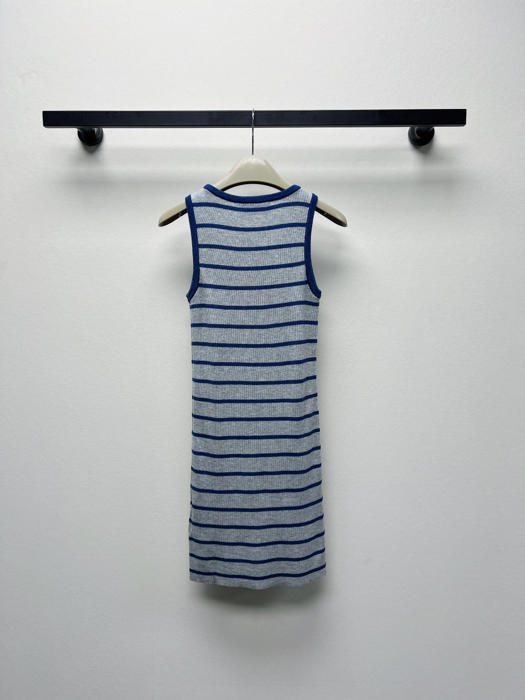 Knitted Wool Striped Tank Dress