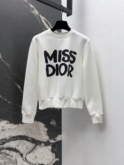 Early spring miss d series logo print Roman cotton sports style