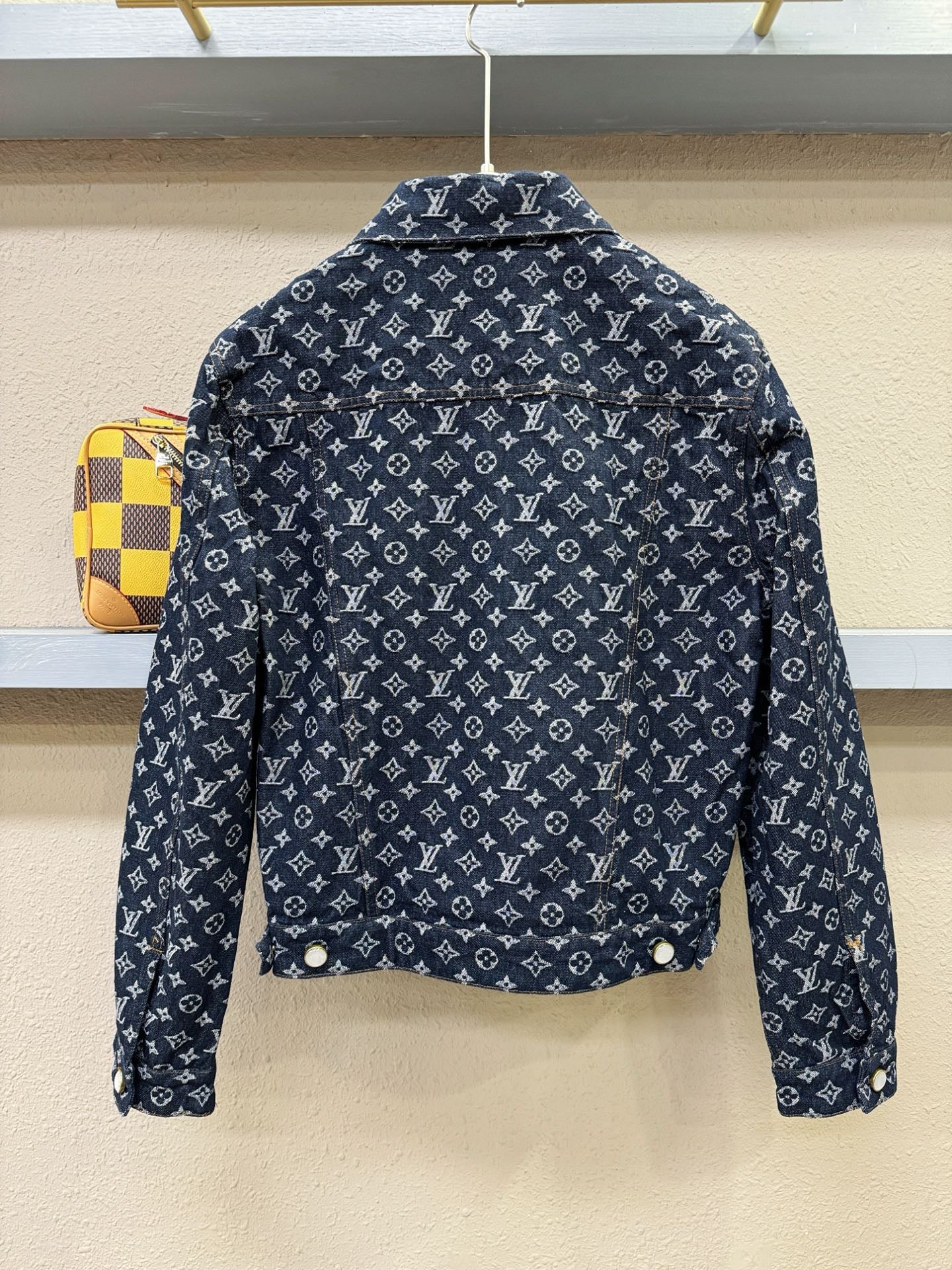 All-over printed denim jacket