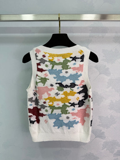 New summer camouflage knitted vest