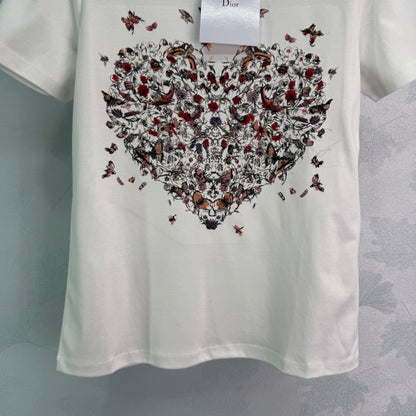 New arrival heart embroidered shirt