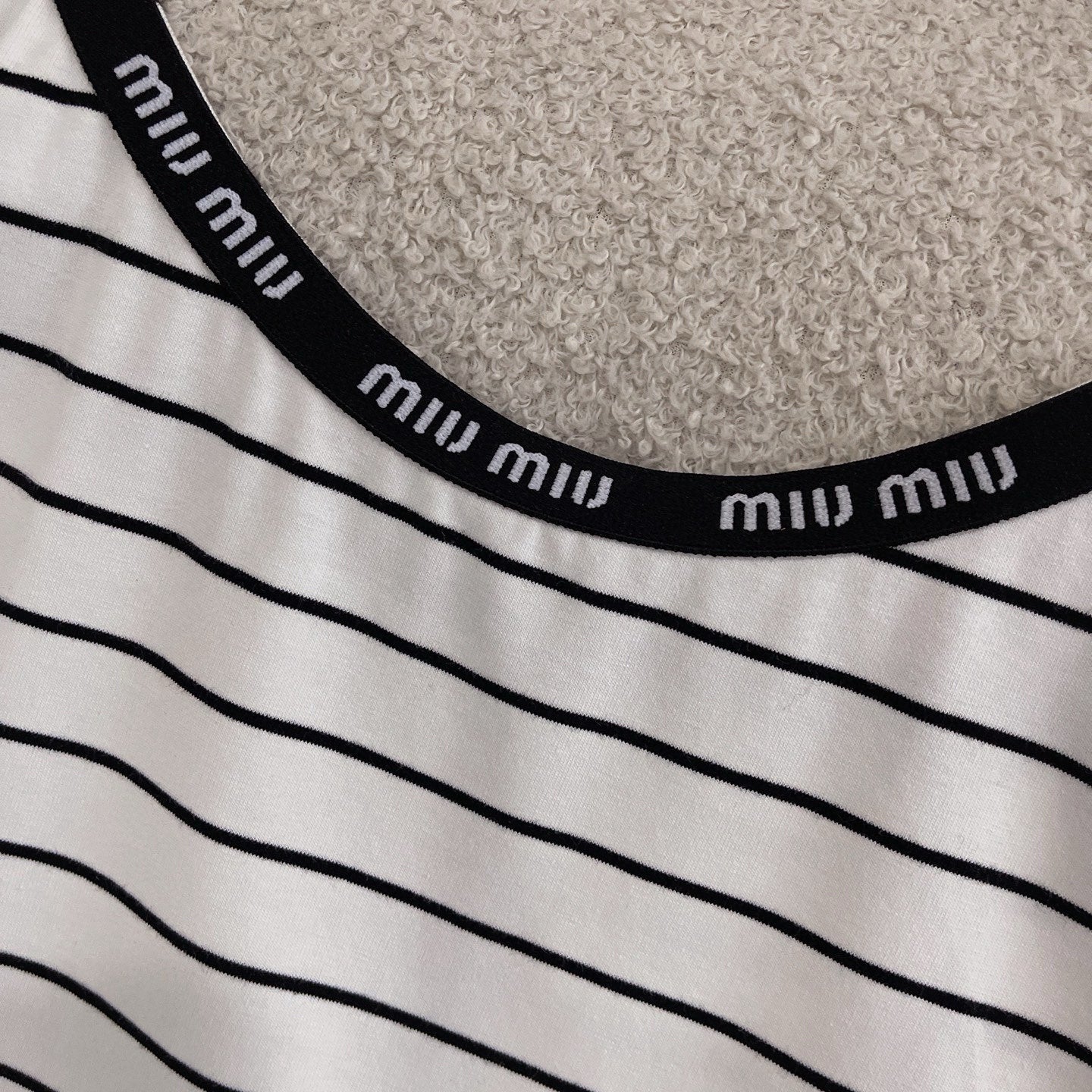 Customized Letter Jacquard Striped Suspender Dress