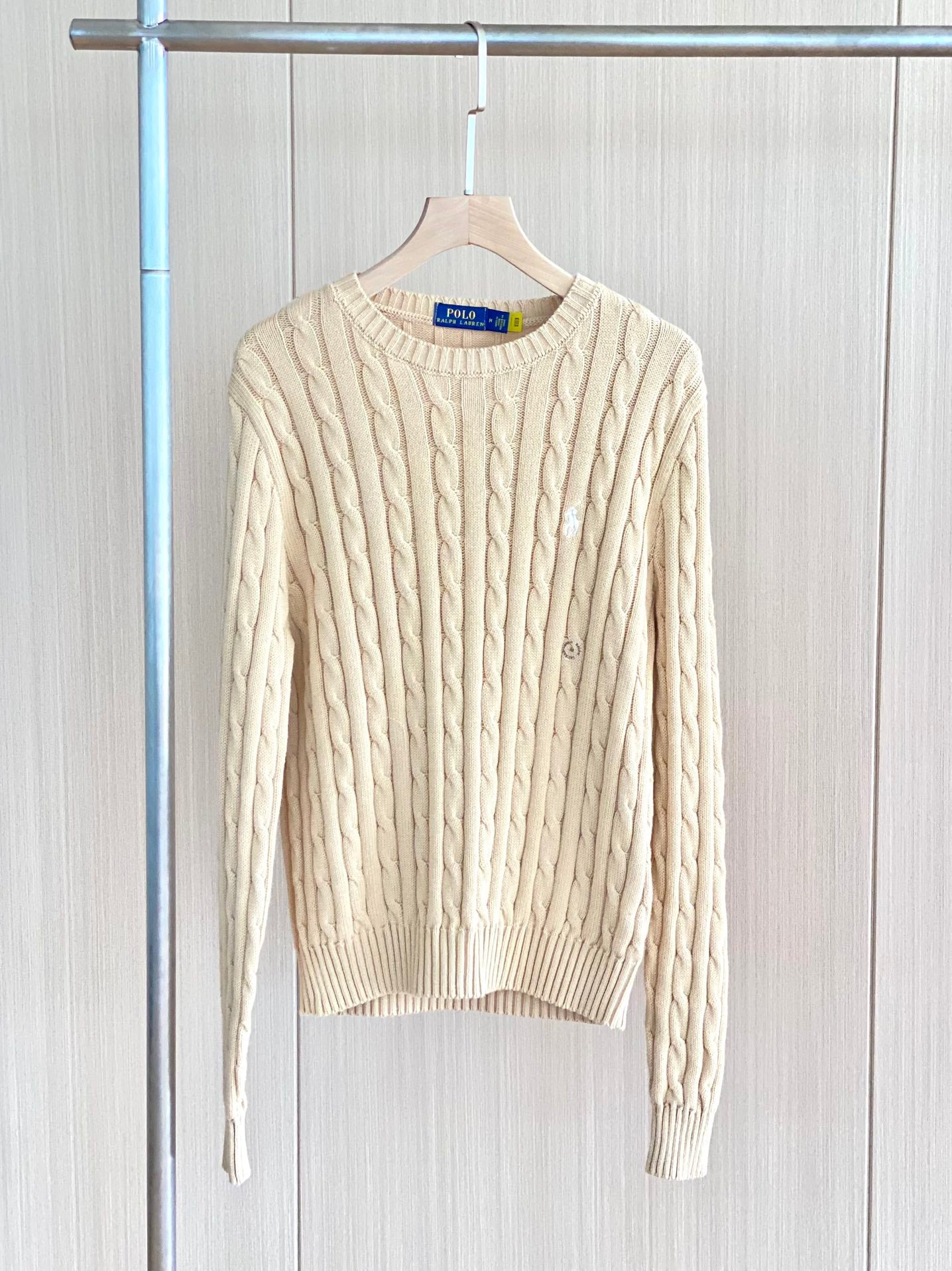 Women's Cable Knit Crewneck Sweater Cardigan