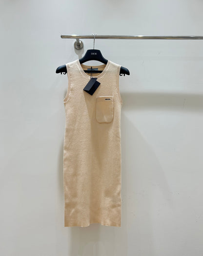 Tank Dress with Chest Pocket