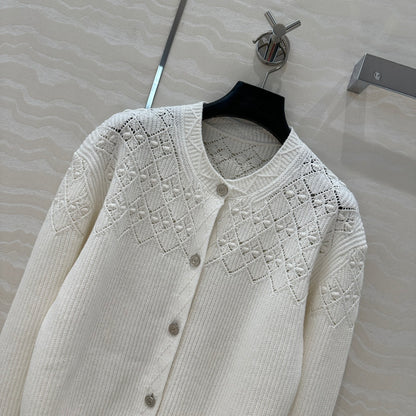 Classic Crew Neck Cardigan Jacket