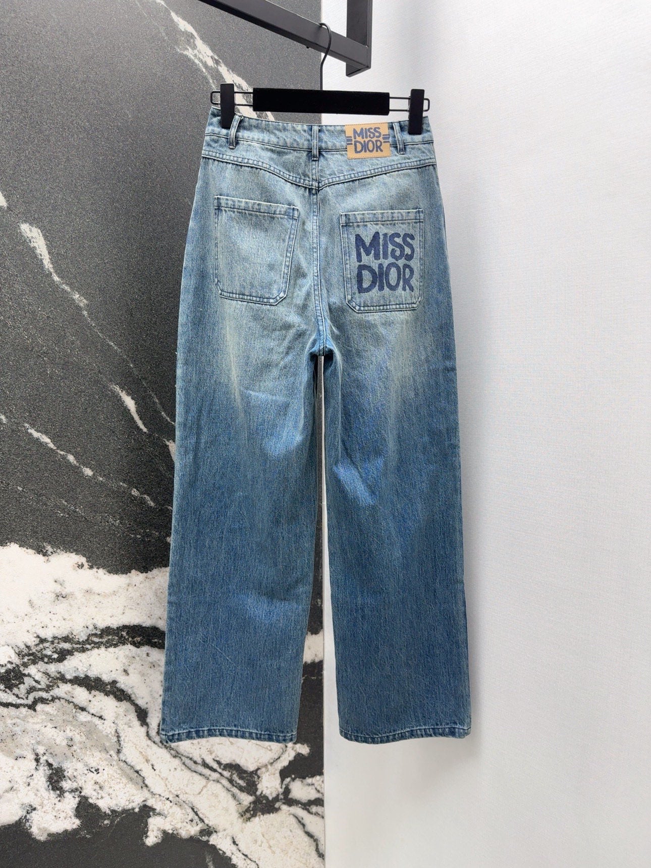 Vintage Washed Blue Jeans