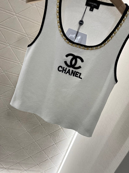 Chain knit vest