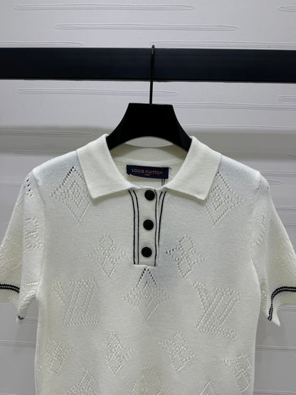 New style lapel knitted short sleeves