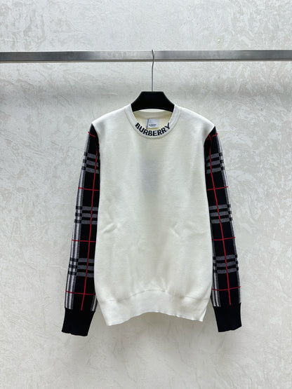 Check pullover sweater