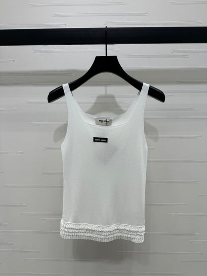 Lace Camisole Knitted Vest