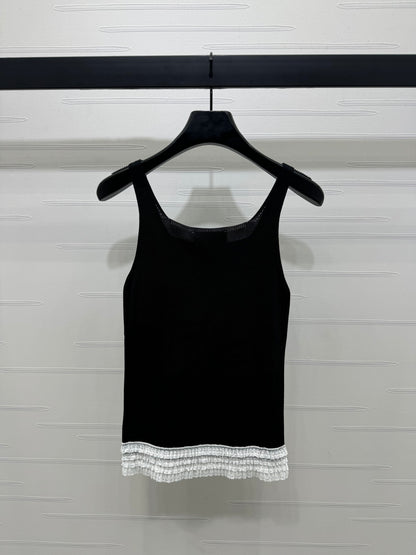 Lace Camisole Knitted Vest