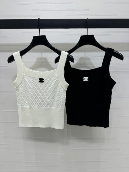 Heart Check Knit Camisole