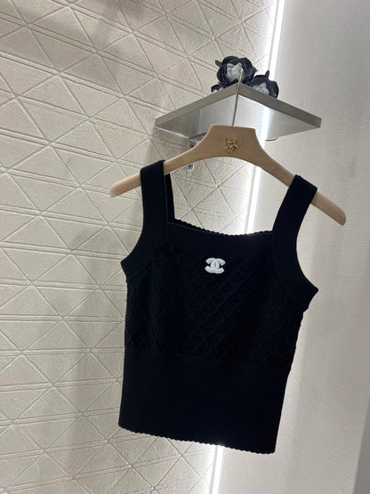 Heart Check Knit Camisole