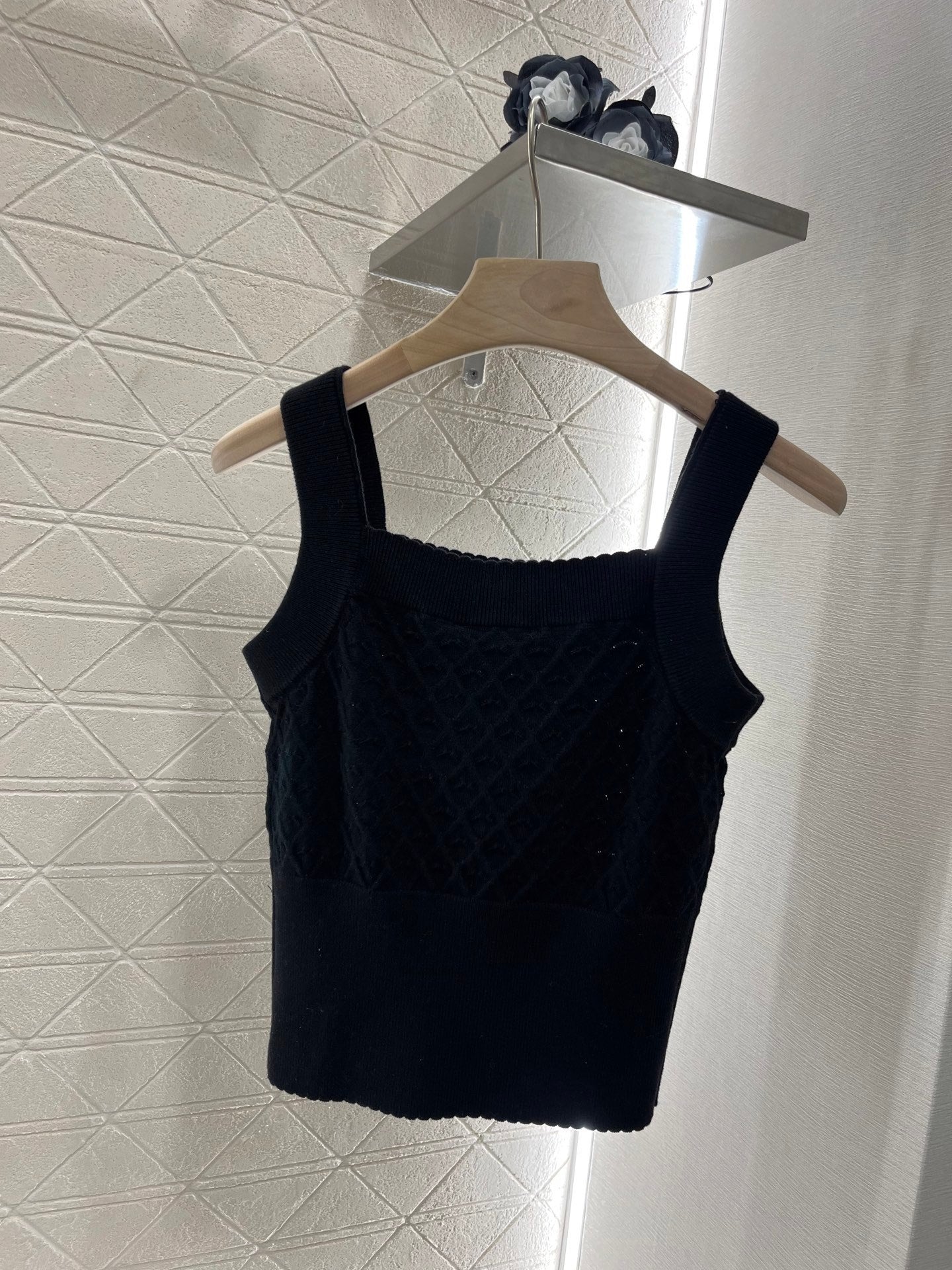 Heart Check Knit Camisole