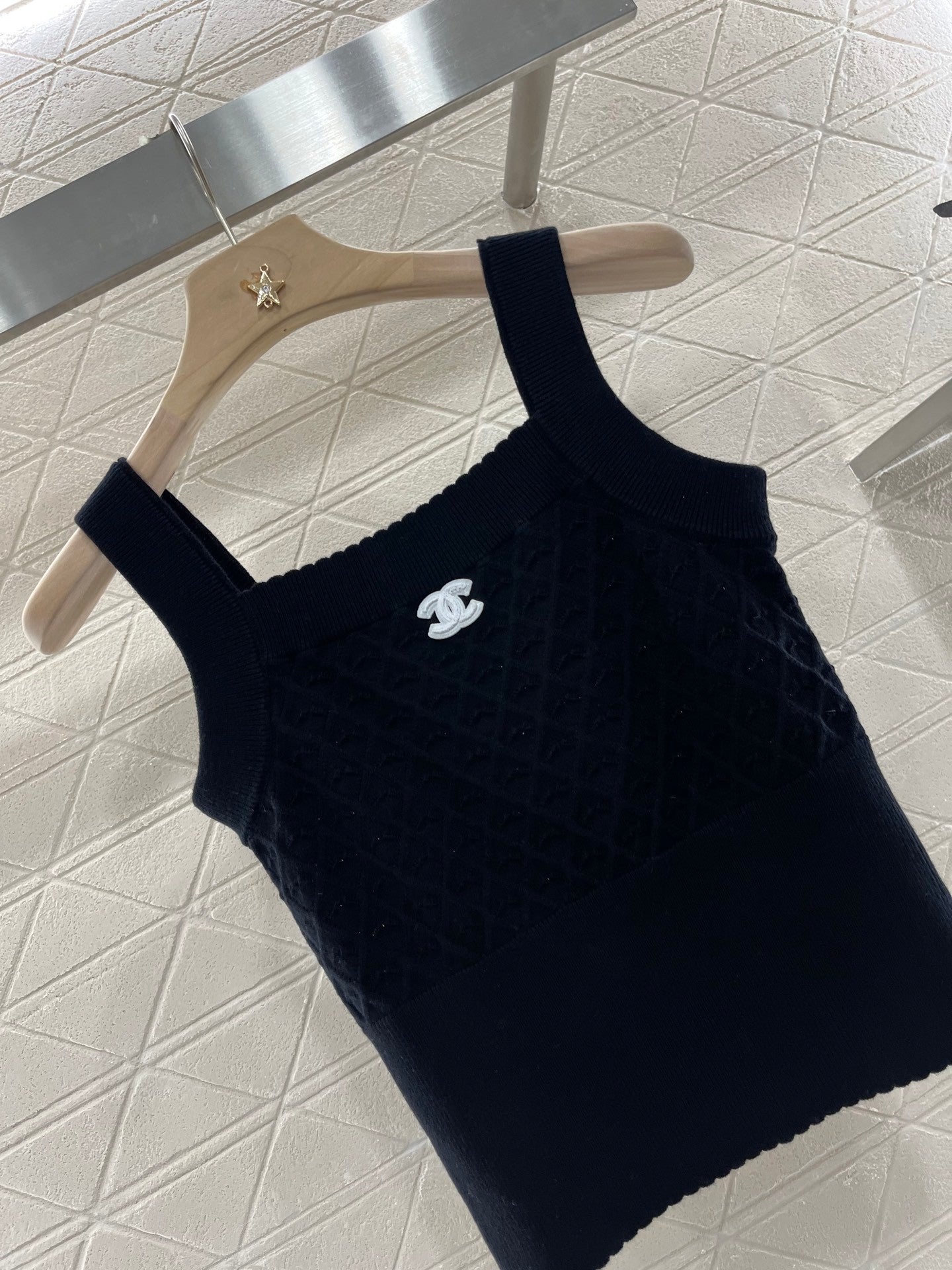 Heart Check Knit Camisole