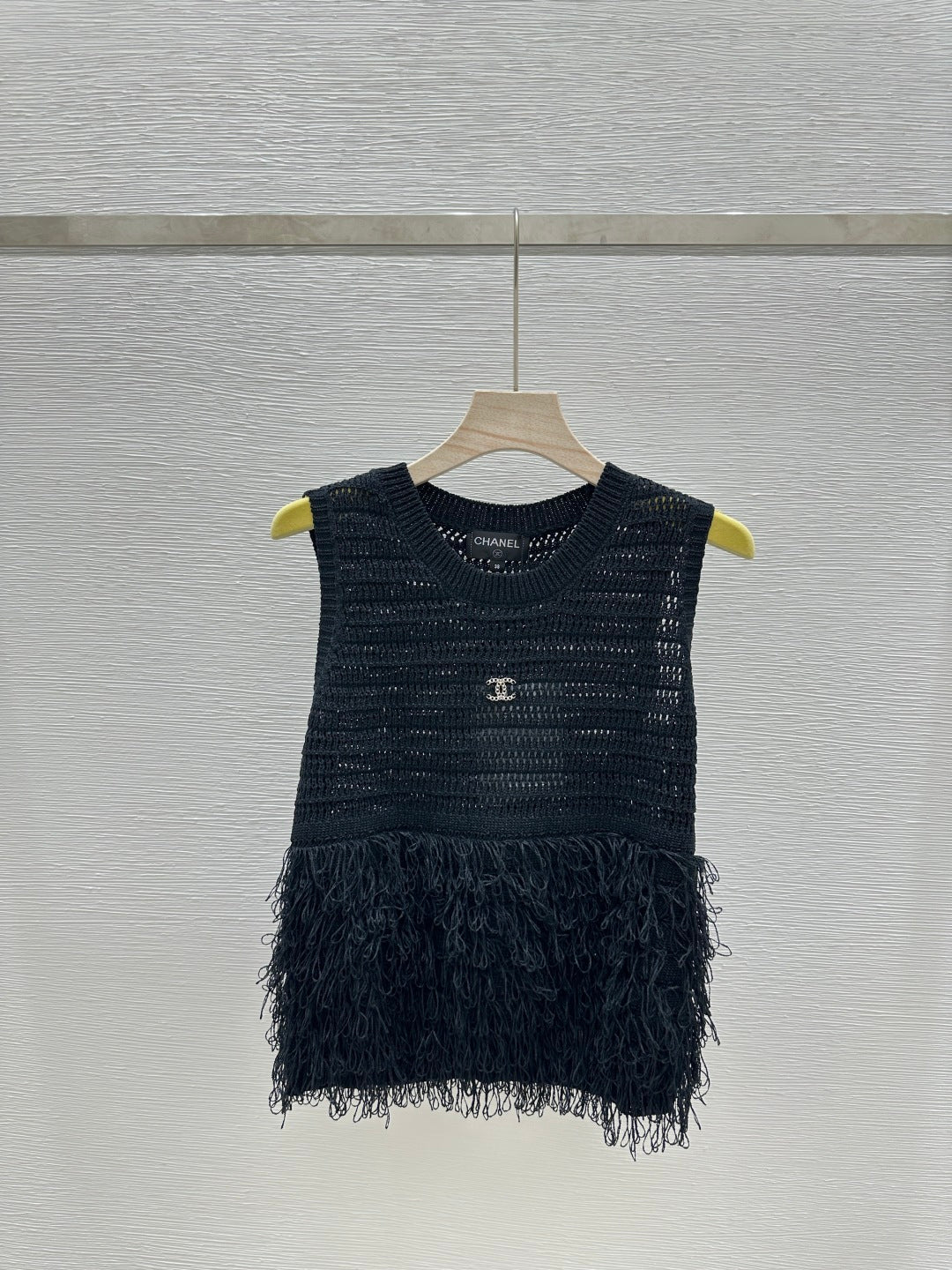 Crew Neck Fleece Knit Vest