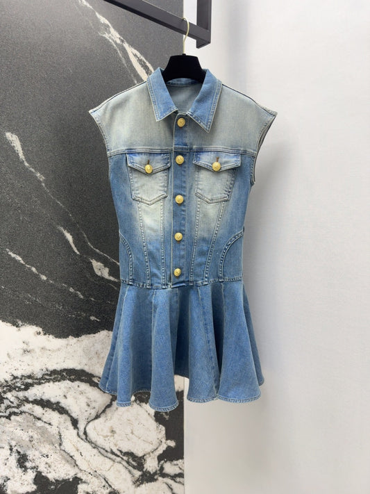 Spring and summer new arrival fishtail skirt denim dress