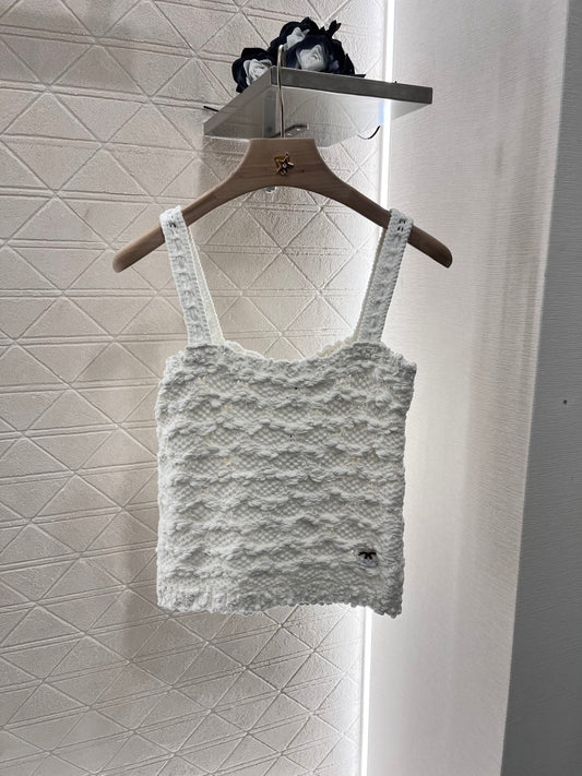 3D Crochet Knitted Vest