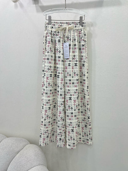 New high waist elastic wide leg pants