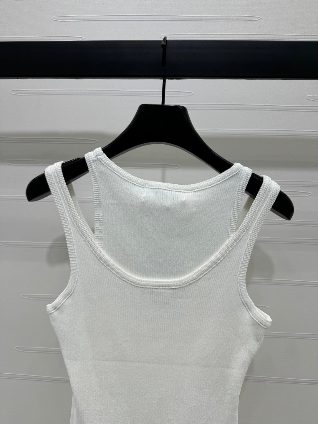 Logo Cutout Mock Two Piece Tank Top