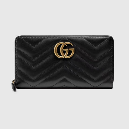 Marmont medium tote bag+GG Marmont zip around wallet (35×27×13cm)