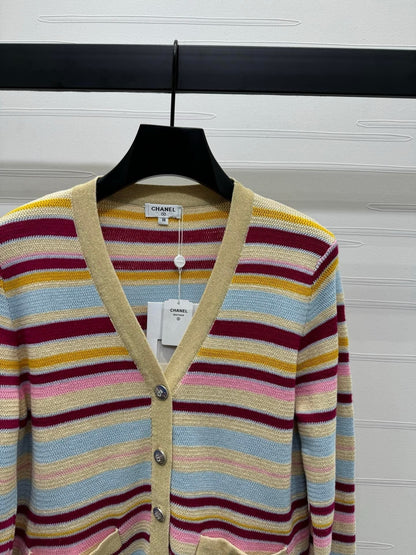 Colorful Striped Cardigan