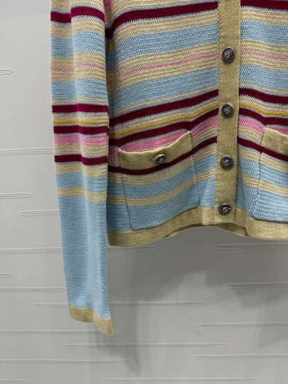 Colorful Striped Cardigan