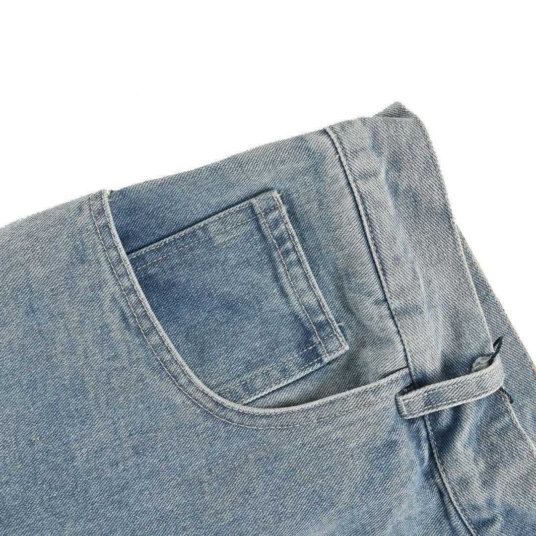 Aged Jacquard Jeans